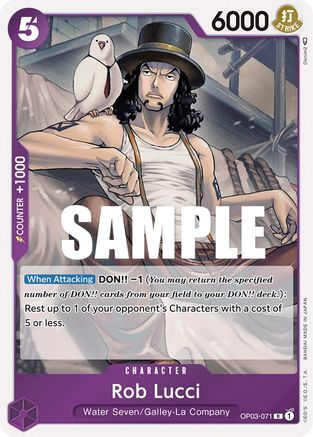 Image of Rob Lucci (071) (OP03-071) - Pillars of Strength Foil