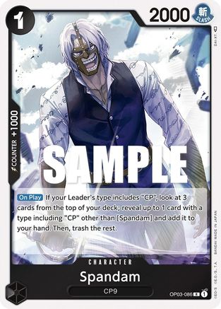 Image of Spandam (OP03-086) - Pillars of Strength Foil