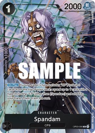 Image of Spandam (Alternate Art) (OP03-086) - Pillars of Strength Foil