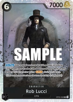 Image of Rob Lucci (092) (OP03-092) - Pillars of Strength Foil