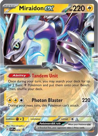 Image of Miraidon ex 028  - Holofoil SV Scarlet & Violet Promo Cards - Promo