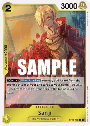 Image of Sanji (OP03-102) - Pillars of Strength Foil