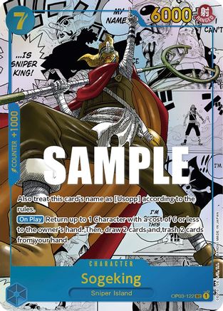 Image of Sogeking (Alternate Art) (Manga) (OP03-122) - Pillars of Strength Foil
