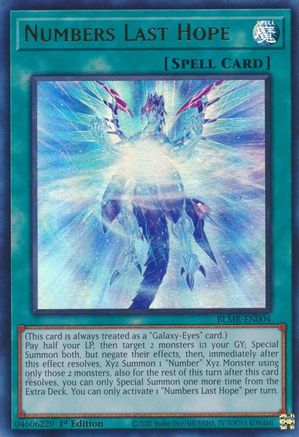 Image of Numbers Last Hope (BLMR-EN004) - Battles of Legend: Monstrous Revenge 1st Edition