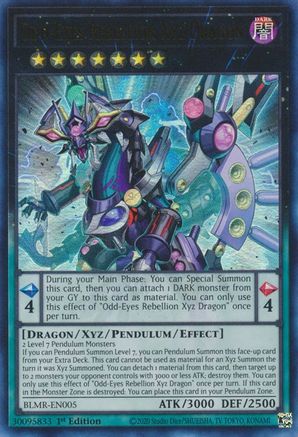Image of Odd-Eyes Rebellion Xyz Dragon (BLMR-EN005) - Battles of Legend: Monstrous Revenge 1st Edition