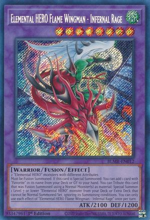 Image of Elemental HERO Flame Wingman - Infernal Rage (BLMR-EN012) - Battles of Legend: Monstrous Revenge 1st Edition