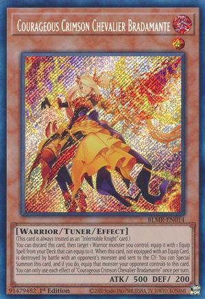 Image of Courageous Crimson Chevalier Bradamante (BLMR-EN014) - Battles of Legend: Monstrous Revenge 1st Edition