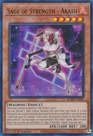 Image of Sage of Strength - Akash (BLMR-EN049) - Battles of Legend: Monstrous Revenge 1st Edition