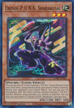 Image of Ukiyoe-P.U.N.K. Sharakusai (BLMR-EN061) - Battles of Legend: Monstrous Revenge 1st Edition