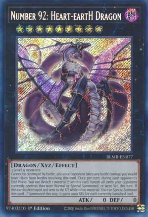 Image of Number 92: Heart-eartH Dragon (BLMR-EN077) - Battles of Legend: Monstrous Revenge 1st Edition