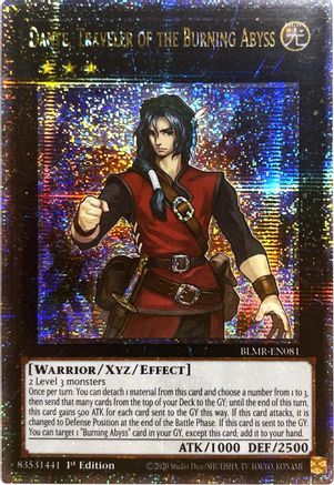 Image of Dante, Traveler of the Burning Abyss (Quarter Century Secret Rare) (BLMR-EN081) - Battles of Legend: Monstrous Revenge 1st Edition