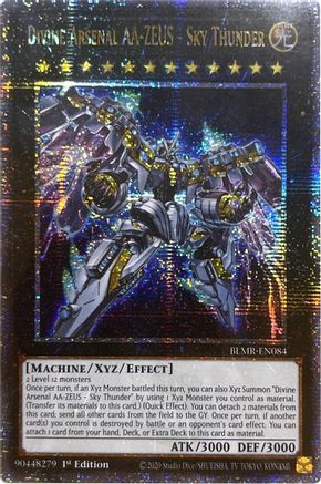 Image of Divine Arsenal AA-ZEUS - Sky Thunder (Quarter Century Secret Rare) (BLMR-EN084) - Battles of Legend: Monstrous Revenge 1st Edition