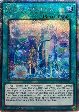 Image of Rite of Aramesir (Quarter Century Secret Rare) (BLMR-EN093) - Battles of Legend: Monstrous Revenge 1st Edition
