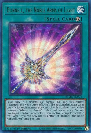 Image of Dunnell, the Noble Arms of Light (BLMR-EN094) - Battles of Legend: Monstrous Revenge 1st Edition