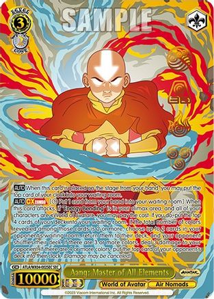 Image of Aang: Master of All Elements (SEC) (ATLA/WX04-002SEC SEC) - Avatar: The Last Airbender