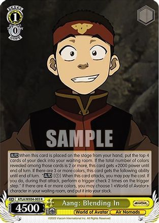Image of Aang: Blending In (ATLA/WX04-003 R) - Avatar: The Last Airbender