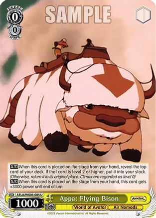 Image of Appa: Flying Bison (ATLA/WX04-005 U) - Avatar: The Last Airbender