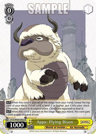 Image of Appa: Flying Bison (SR) (ATLA/WX04-005S SR) - Avatar: The Last Airbender