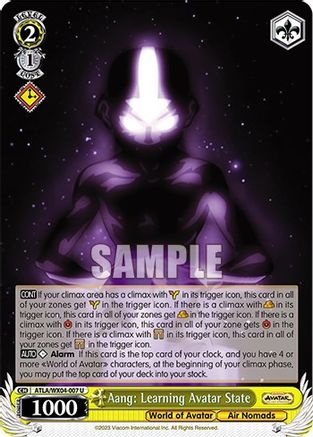 Image of Aang: Learning Avatar State (ATLA/WX04-007 U) - Avatar: The Last Airbender