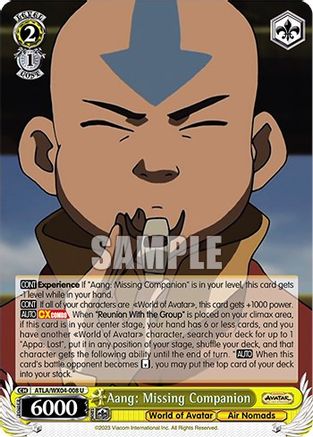 Image of Aang: Missing Companion (ATLA/WX04-008 U) - Avatar: The Last Airbender