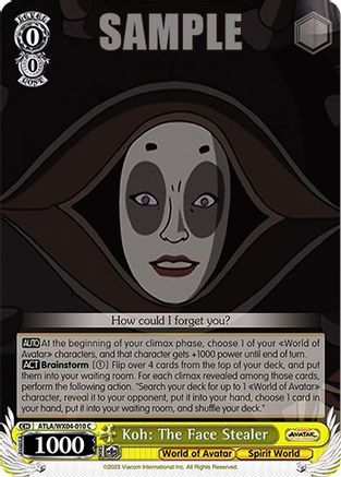 Image of Koh: The Face Stealer (ATLA/WX04-010 C) - Avatar: The Last Airbender