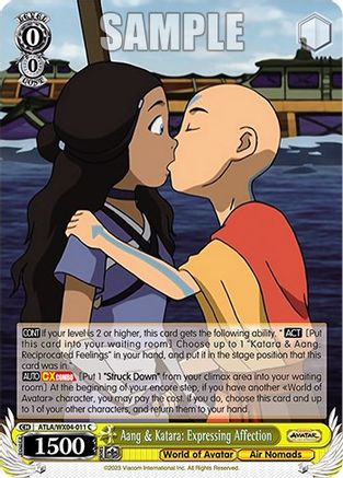 Image of Aang & Katara: Expressing Affection (ATLA/WX04-011 C) - Avatar: The Last Airbender