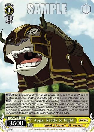 Image of Appa: Ready to Fight (ATLA/WX04-015 C) - Avatar: The Last Airbender