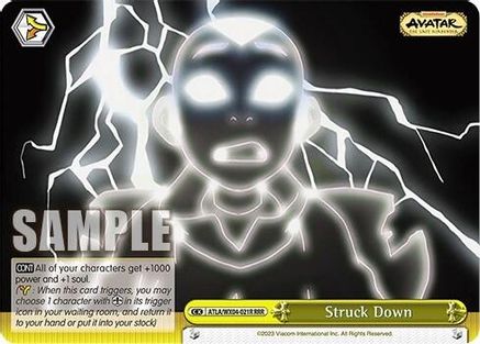 Image of Struck Down (RRR) (ATLA/WX04-021R RRR) - Avatar: The Last Airbender