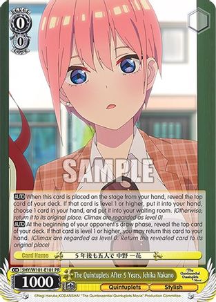 Image of The Quintuplets After 5 Years, Ichika Nakano (5HY/W101-E101) - The Quintessential Quintuplets Movie