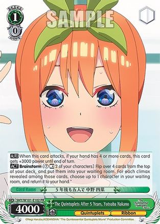 Image of The Quintuplets After 5 Years, Yotsuba Nakano (5HY/W101-E102) - The Quintessential Quintuplets Movie
