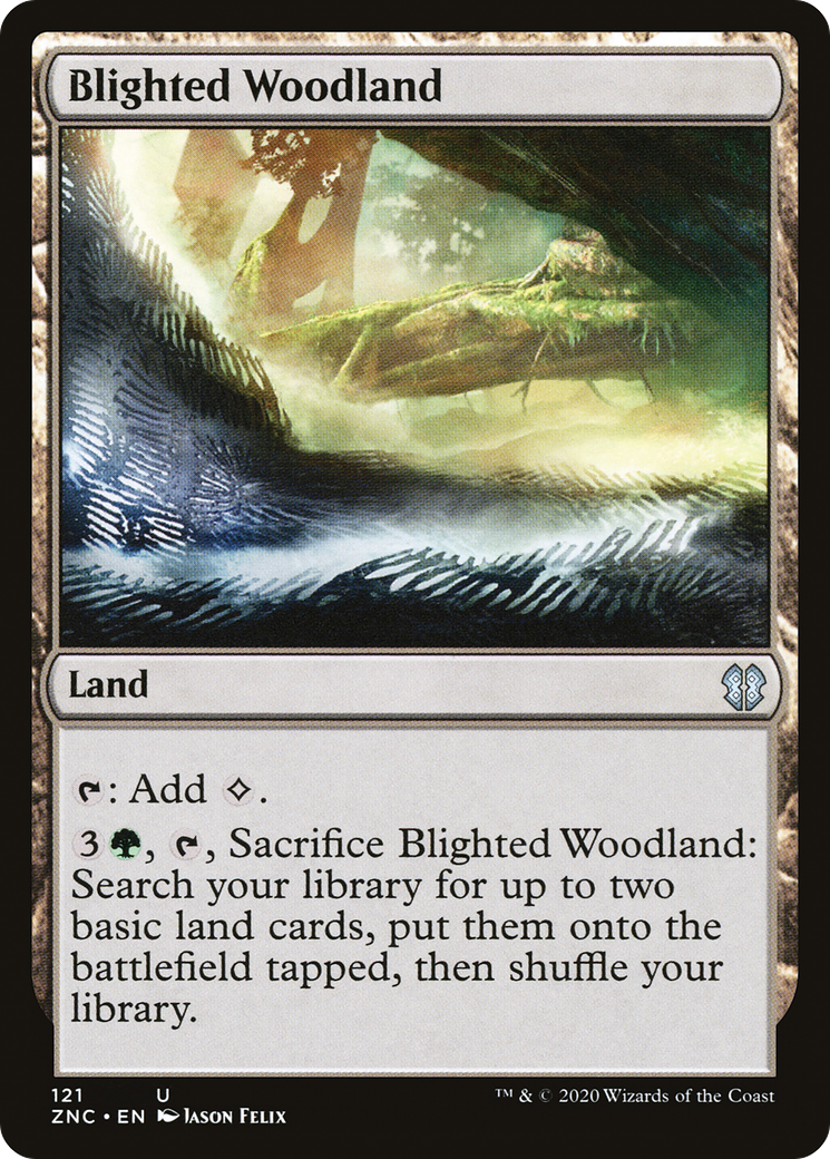 Image of Blighted Woodland (ZNC-121) - Zendikar Rising Commander