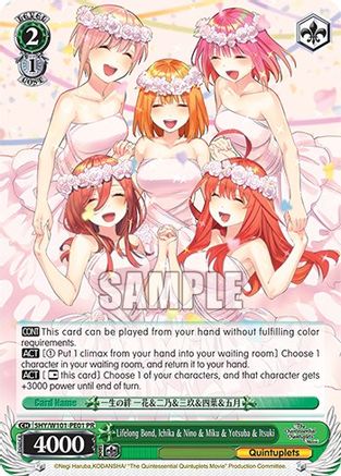 Image of Lifelong Bond, Ichika & Nino & Miku & Yotsuba & Itsuki (5HY/W101-PE01) - The Quintessential Quintuplets Movie