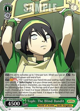 Image of Toph: The Blind Bandit (ATLA/WX04-024 RR) - Avatar: The Last Airbender