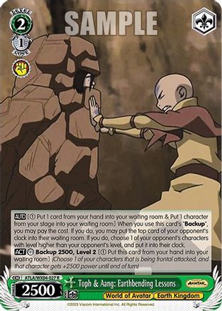 Image of Toph & Aang: Earthbending Lessons (ATLA/WX04-027 R) - Avatar: The Last Airbender