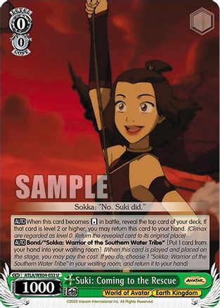 Image of Suki: Coming to the Rescue (ATLA/WX04-032 U) - Avatar: The Last Airbender