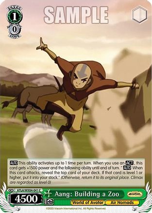 Image of Aang: Building a Zoo (ATLA/WX04-041 C) - Avatar: The Last Airbender