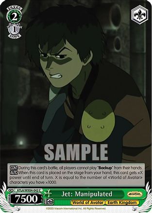Image of Jet: Manipulated (ATLA/WX04-042 C) - Avatar: The Last Airbender