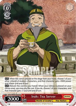 Image of Iroh: Tea Server (SR) (ATLA/WX04-053S SR) - Avatar: The Last Airbender