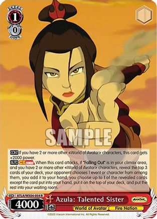 Image of Azula: Talented Sister (ATLA/WX04-054 R) - Avatar: The Last Airbender