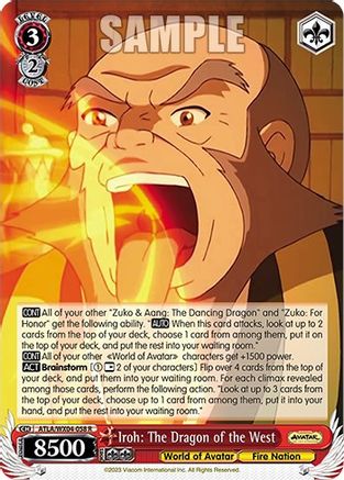 Image of Iroh: The Dragon of the West (ATLA/WX04-058 R) - Avatar: The Last Airbender
