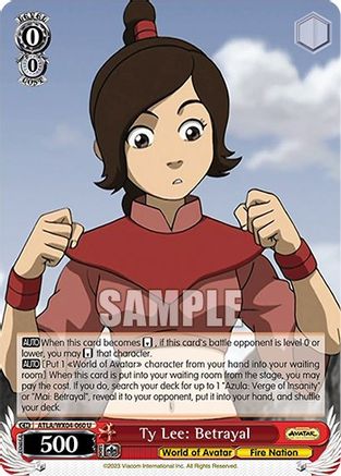 Image of Ty Lee: Betrayal (ATLA/WX04-060 U) - Avatar: The Last Airbender
