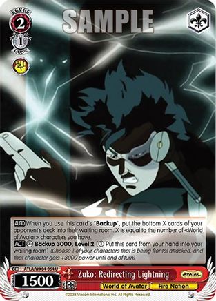 Image of Zuko: Redirecting Lightning (ATLA/WX04-064 U) - Avatar: The Last Airbender