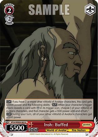 Image of Iroh: Buffed (ATLA/WX04-065 U) - Avatar: The Last Airbender