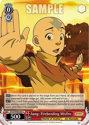 Image of Aang: Firebending Misfire (ATLA/WX04-067 C) - Avatar: The Last Airbender