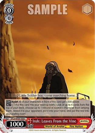 Image of Iroh: Leaves From the Vine (ATLA/WX04-068 C) - Avatar: The Last Airbender