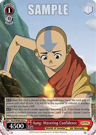Image of Aang: Wavering Confidence (ATLA/WX04-072 C) - Avatar: The Last Airbender