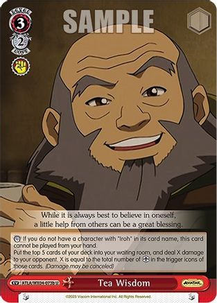 Image of Tea Wisdom (b) (ATLA/WX04-073b U) - Avatar: The Last Airbender