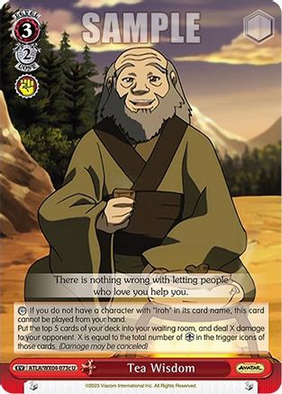 Image of Tea Wisdom (c) (ATLA/WX04-073c U) - Avatar: The Last Airbender
