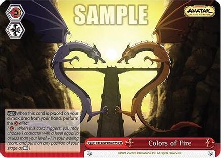 Image of Colors of Fire (ATLA/WX04-075 CR) - Avatar: The Last Airbender