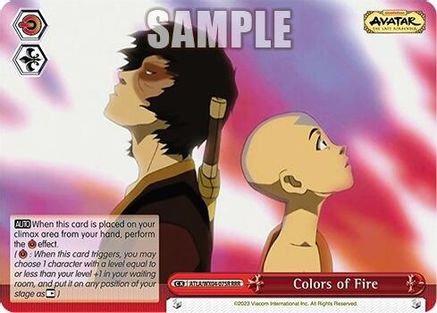 Image of Colors of Fire (RRR) (ATLA/WX04-075R RRR) - Avatar: The Last Airbender